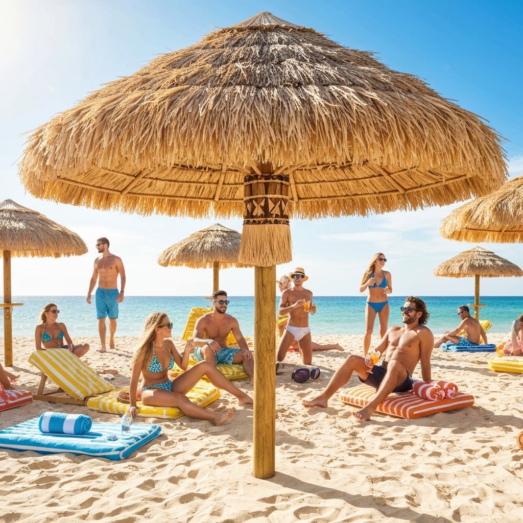 Tiki Umbrella - Shade equipment rental for events - $65 per day